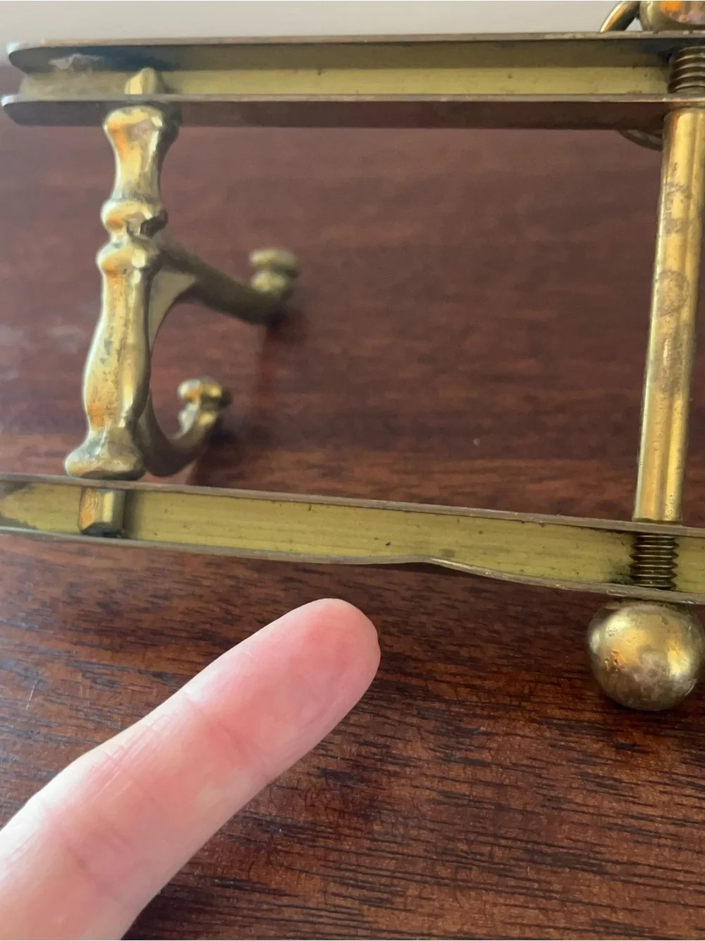 <sold Etsy>VINTAGE Brass Wall Hook Coat Rack